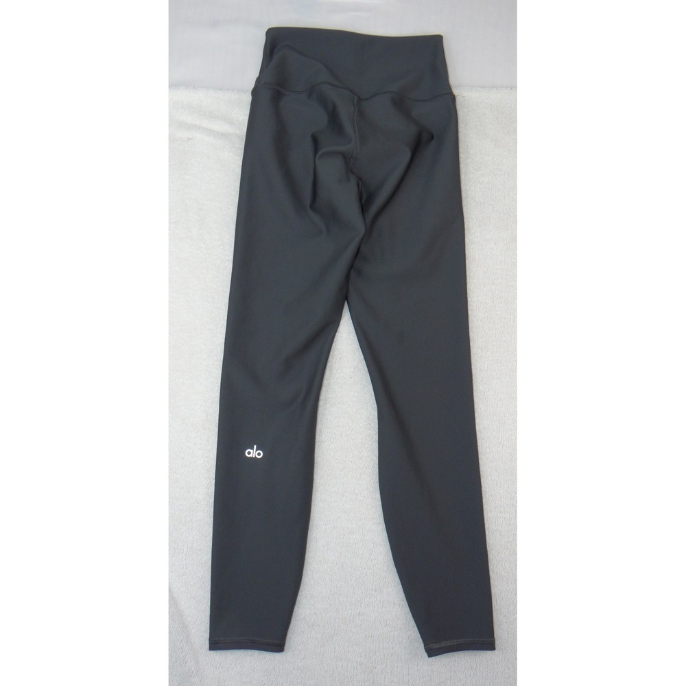Alo Yoga High Waisted‎ Performance Leggings Dark Gray Charcoal XS - Picture 3 of 6